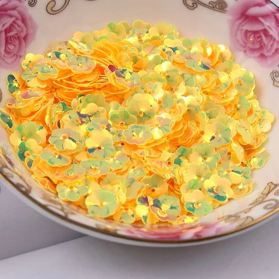 Fashion 2000pcs 8mm Plum Blossom Yellow with Golden undertone sequins Jewelry Accessories cloth crafts confetti clothing
Fashion 2000pcs 8mm Plum Blossom Yellow with Golden undertone sequins Jewelry Accessories cloth crafts confetti clothing