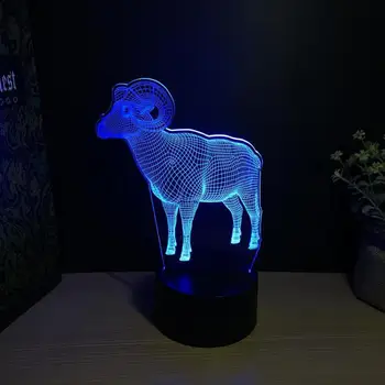 New Twelve Zodiac Sheep 3d Nightlight Led 7 color Visual Light Touch Creative Gift Atmosphere 3d Table Led Night Light
New Twelve Zodiac Sheep 3d Nightlight Led 7 color Visual Light Touch Creative Gift Atmosphere 3d Table Led Night Light