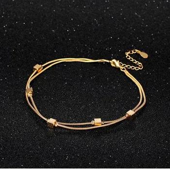Everoyal Fashion Women Square Gold Anklets For Women Jewelry Top Quality 925 Sterling Silver Anklet Girls Festival Gift
Everoyal Fashion Women Square Gold Anklets For Women Jewelry Top Quality 925 Sterling Silver Anklet Girls Festival Gift