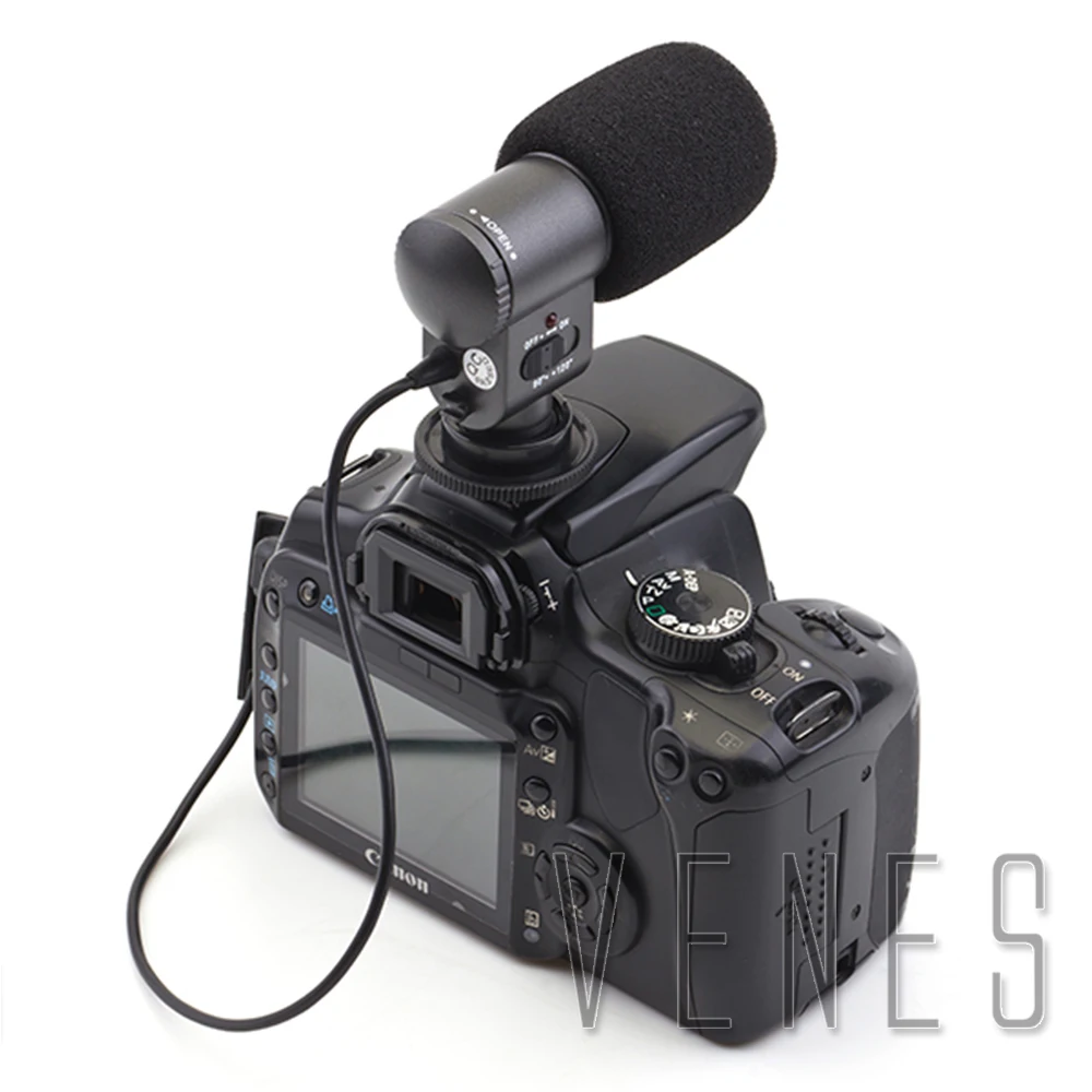 Venes SG-107 Professional Gun-type Microphone with a 3.5mm Stereo For Camera DV Camcorder
Venes SG-107 Professional Gun-type Microphone with a 3.5mm Stereo For Camera DV Camcorder
