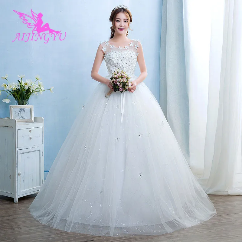AIJINGYU 2018 floor length free shipping new hot selling cheap ball gown lace up back formal bride dresses wedding dress WK574
AIJINGYU 2018 floor length free shipping new hot selling cheap ball gown lace up back formal bride dresses wedding dress WK574