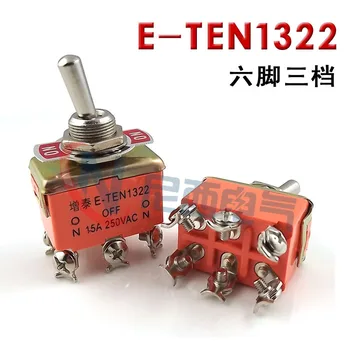 10PCS E-TEN1322 ON-OFF-ON 3 Position 6 Pins Toggle Switch 15A 250VAC Power Rocker Switch
10PCS E-TEN1322 ON-OFF-ON 3 Position 6 Pins Toggle Switch 15A 250VAC Power Rocker Switch