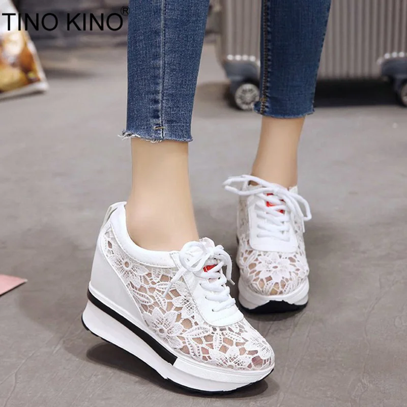 Women Wedge Platform Lace Mesh Spring Sneakers Vulcanized New Female Lace Up Casual Height Increase Shoes Ladies Fashion
Women Wedge Platform Lace Mesh Spring Sneakers Vulcanized New Female Lace Up Casual Height Increase Shoes Ladies Fashion