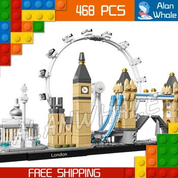 468pcs Architecture London Skyline Big Ben Tower Bridge 10678 Model Modular Building Blocks Assemble Toys Compatible with Lago
468pcs Architecture London Skyline Big Ben Tower Bridge 10678 Model Modular Building Blocks Assemble Toys Compatible with Lago