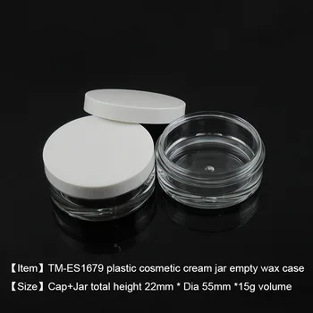 TM-ES1679 classic design cosmetic cream jar cosmetic gel case cosmetic wax container 15ml volume 250pcs/lot
TM-ES1679 classic design cosmetic cream jar cosmetic gel case cosmetic wax container 15ml volume 250pcs/lot