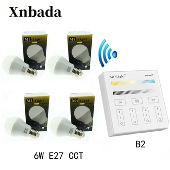 MiLight 6W Led Lamp E27 CCT(CW/WW) Led bulb+ B2(3V) Panel Remote Led Spotlight light Dimmable Led light AC85-265V Free shipping
MiLight 6W Led Lamp E27 CCT(CW/WW) Led bulb+ B2(3V) Panel Remote Led Spotlight light Dimmable Led light AC85-265V Free shipping
