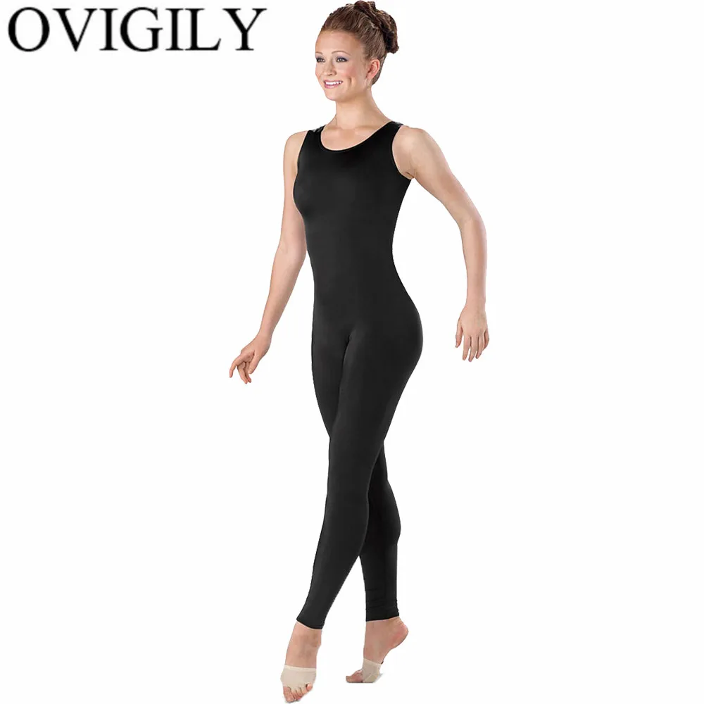OVIGILY Women Nylon Black Tank Unitard Adults One Piece Lycra Ballet Sleeveless Full Body Tight Jumpsuit Dance Costumes Bodysuit
OVIGILY Women Nylon Black Tank Unitard Adults One Piece Lycra Ballet Sleeveless Full Body Tight Jumpsuit Dance Costumes Bodysuit