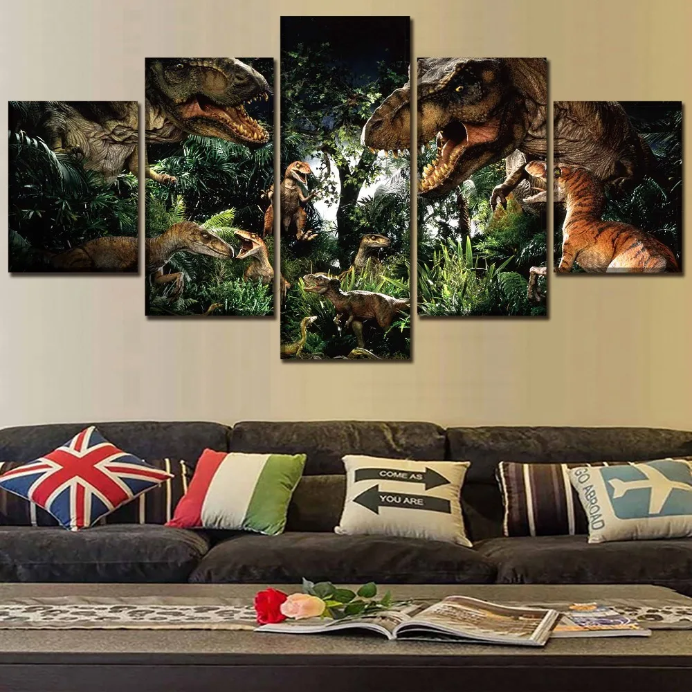 5 Panel Jurassic World Movie Poster Dinosaur Painting Wall Art Home Decor Living Room Top-Rated Canvas Print Modular Picture
5 Panel Jurassic World Movie Poster Dinosaur Painting Wall Art Home Decor Living Room Top-Rated Canvas Print Modular Picture