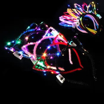 Cat Animal Ears LED Blinking Headband Children Adults Flashing Rabbit Cosplay Hairband Birthday Glow Party Carnival Festival
Cat Animal Ears LED Blinking Headband Children Adults Flashing Rabbit Cosplay Hairband Birthday Glow Party Carnival Festival
