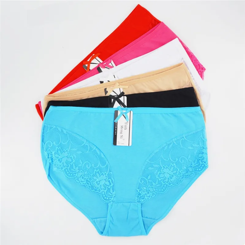6 Pcs/lot Hot Sale Plus Size Women's Clothing High Waist Solid Color Women Cotton Lace Patchwork Briefs Panties 2XL 3XL 4XL
6 Pcs/lot Hot Sale Plus Size Women's Clothing High Waist Solid Color Women Cotton Lace Patchwork Briefs Panties 2XL 3XL 4XL