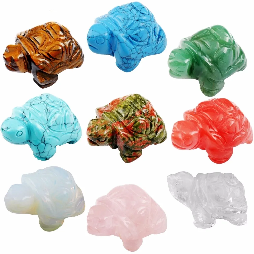 TUMBEELLUWA Turtle Tortoise Animal Carved Crystal Gem Stone Healing Pocket Guardian Statue Figurines
TUMBEELLUWA Turtle Tortoise Animal Carved Crystal Gem Stone Healing Pocket Guardian Statue Figurines