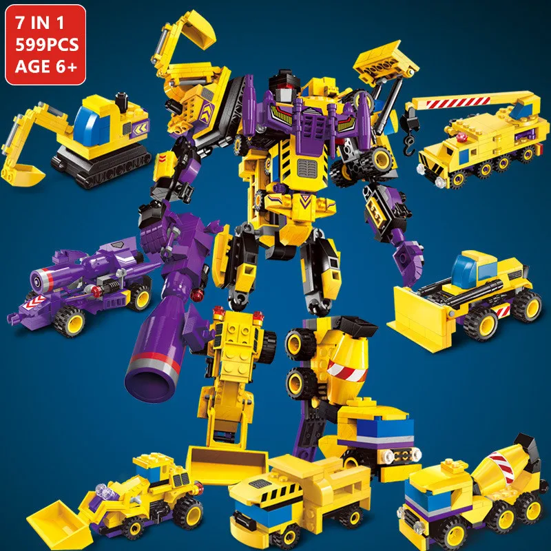 599Pcs Transformer Robot Toy Mars Creator Bricks God of War Fight Model Building Blocks Sets Educational Toys for Children
599Pcs Transformer Robot Toy Mars Creator Bricks God of War Fight Model Building Blocks Sets Educational Toys for Children