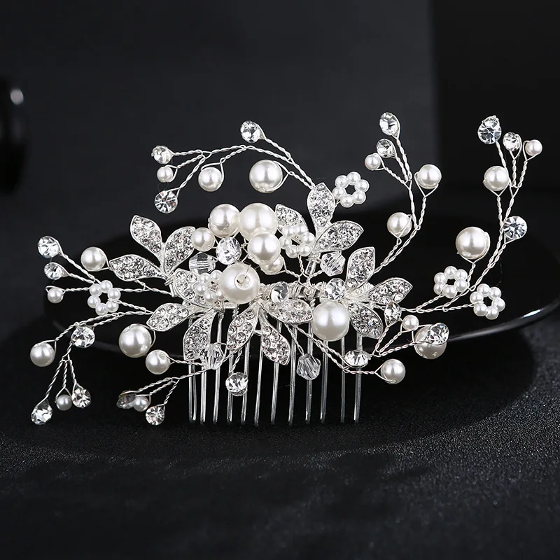 Handmade pearl and Crystal Bridal Hair pins Headpiece Women Hairpins Combs Hair Ornaments Wedding Bride Hair Jewelry Accessories
Handmade pearl and Crystal Bridal Hair pins Headpiece Women Hairpins Combs Hair Ornaments Wedding Bride Hair Jewelry Accessories