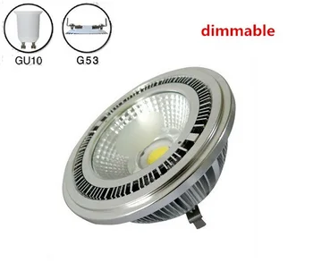 

4pcs/lot 10w COB led G53 GU10 AR111 dimmable lamp AC85-265V AR111 spotlight warm white cold white 3 years warranty