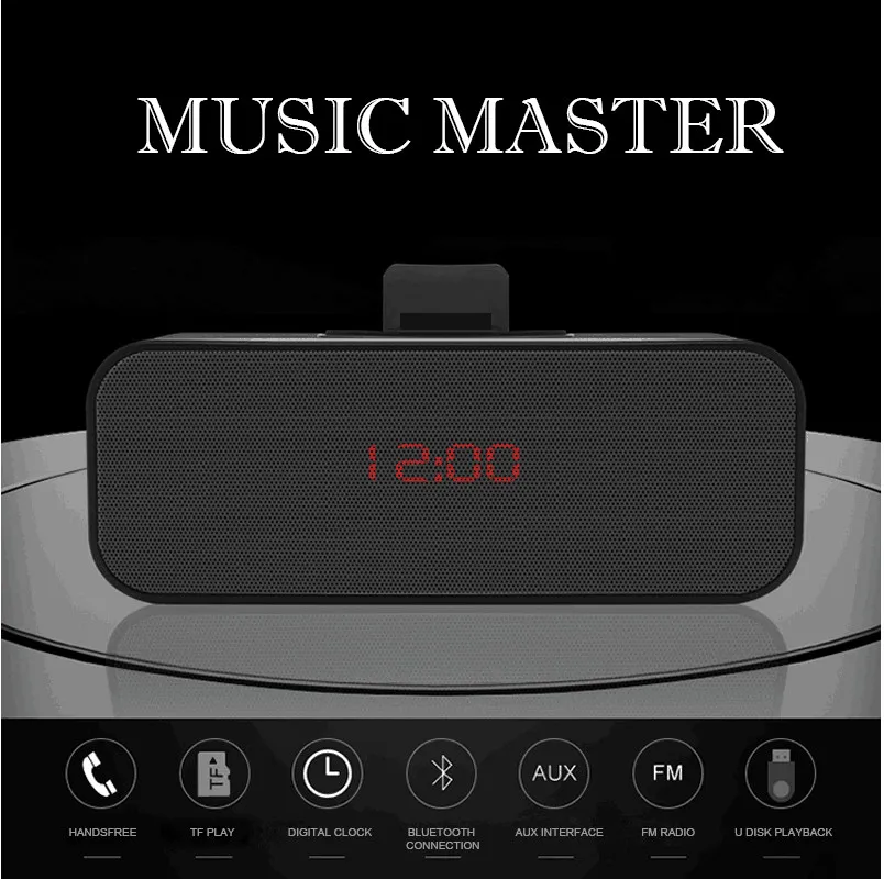 AZN Alarm K90 Subwoofer Bluetooth Speaker Bluetooth Audio Card Subwoofer Wireless Clock Car Speaker
AZN Alarm K90 Subwoofer Bluetooth Speaker Bluetooth Audio Card Subwoofer Wireless Clock Car Speaker