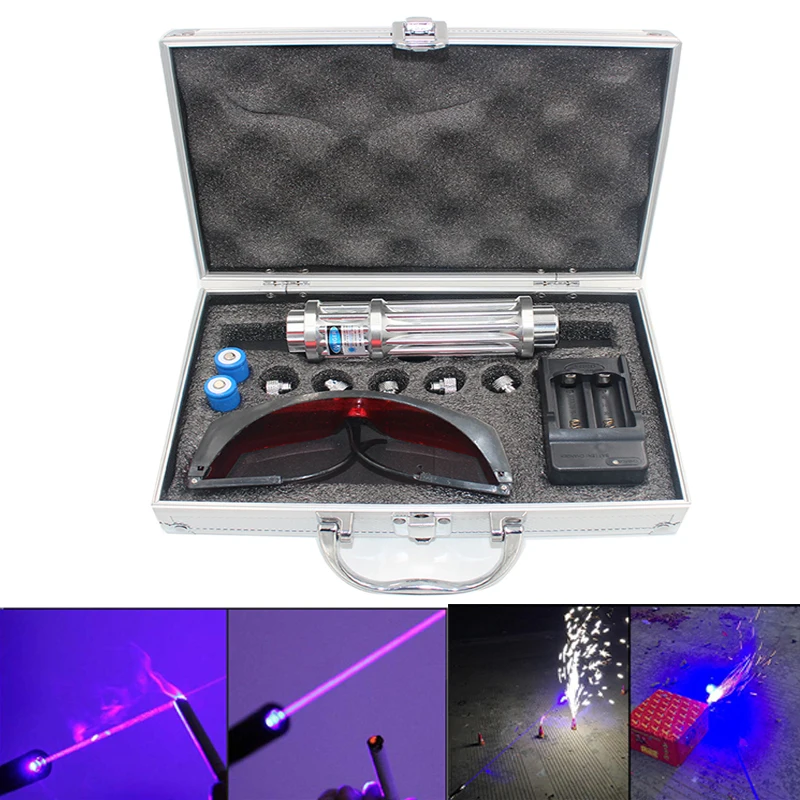 1200MW Blue Laser Pointer Flashlight lighted cigarette & match Beam Lazer Module + 16340 Battery + Charger + Aluminum box Z30
1200MW Blue Laser Pointer Flashlight lighted cigarette & match Beam Lazer Module + 16340 Battery + Charger + Aluminum box Z30
