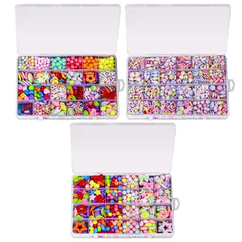24Grids Kids Acrylic Beads Girls DIY Stringing Threading Bead Weaving Bracelet Necklace Jewelry Making Beaded Accessory Tool Toy 
24Grids Kids Acrylic Beads Girls DIY Stringing Threading Bead Weaving Bracelet Necklace Jewelry Making Beaded Accessory Tool Toy
