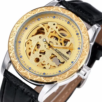 Top Luxury FORSINING Men's Watches Skeleton Dial Leather Strap Male Automatic Mechanical Wristwatches Crystal Decorated Clock
Top Luxury FORSINING Men's Watches Skeleton Dial Leather Strap Male Automatic Mechanical Wristwatches Crystal Decorated Clock
