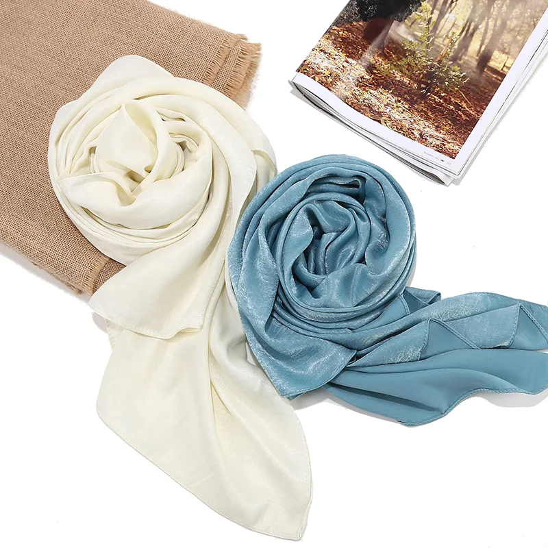 HTB10MBkXEvrK1RjSspcq6zzSXXac Beautiful Satin Plain Hijab Muslim Female HTB10MBkXEvrK1RjSspcq6zzSXXac