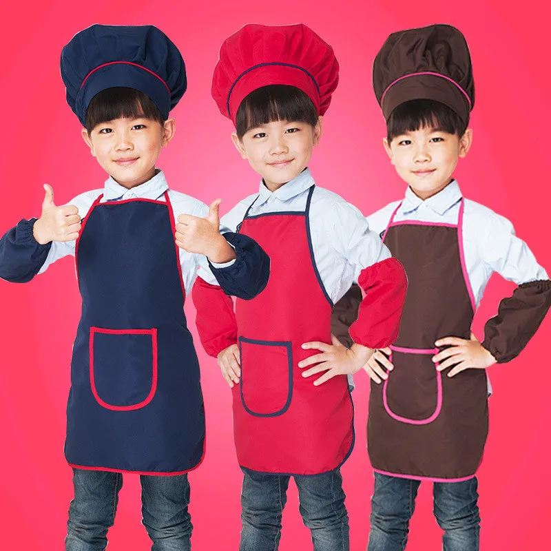 Children Apron Sleeve With Hat Waterproof Cartoon Kitchen Cooking Bib Apron Sleeve 3 Set Dropshipping
Children Apron Sleeve With Hat Waterproof Cartoon Kitchen Cooking Bib Apron Sleeve 3 Set Dropshipping