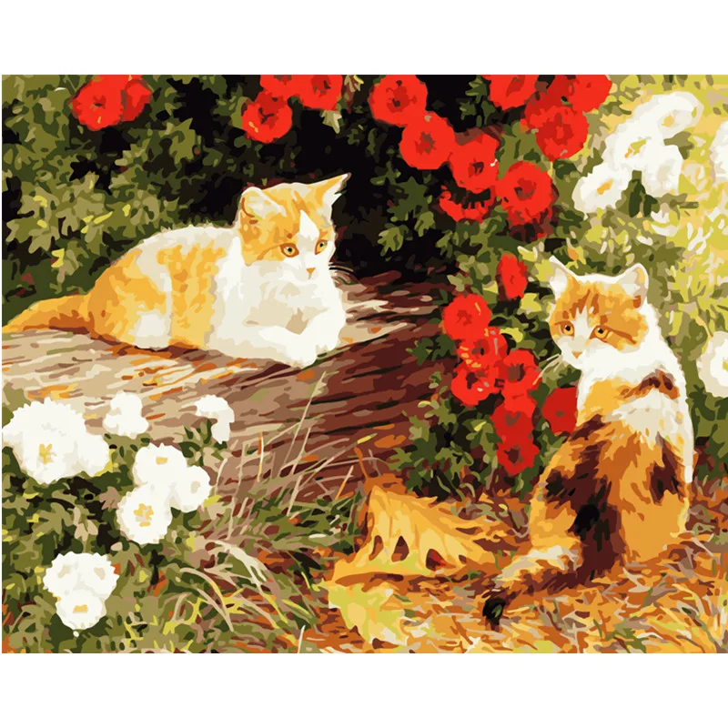 Painting By Numbers DIY Dropshipping 40x50 50x65cm a group of cats in the gard Animal Canvas Wedding Decoration Art picture Gift
Painting By Numbers DIY Dropshipping 40x50 50x65cm a group of cats in the gard Animal Canvas Wedding Decoration Art picture Gift