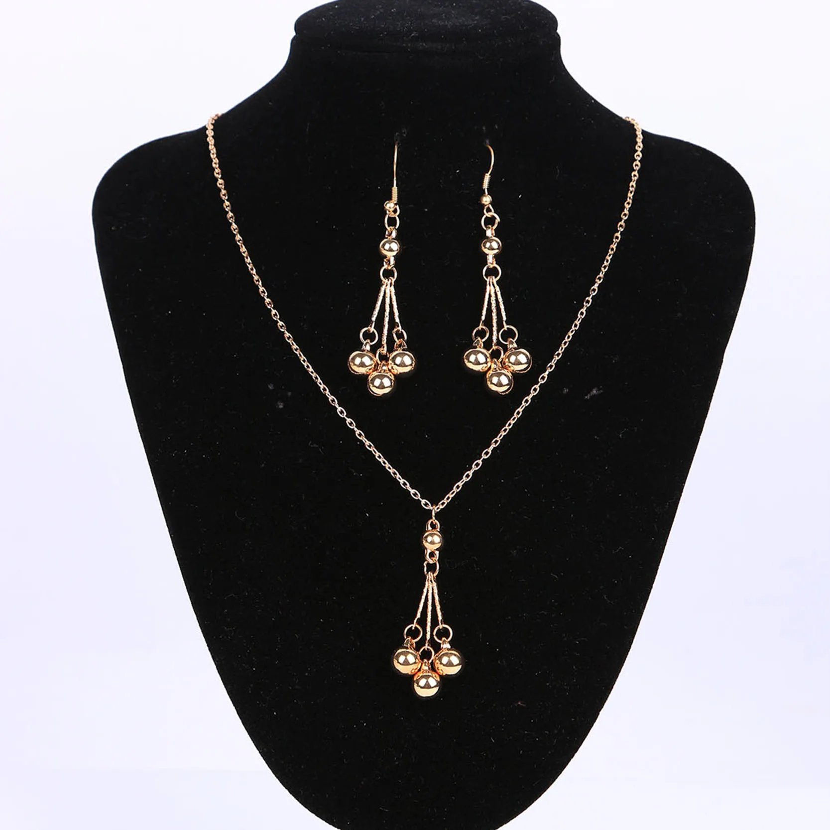 Dubai Gold Color Jewlry Tassel Bead Shaped Drop Dangle Earring and Necklace Set for Women Wedding
Dubai Gold Color Jewlry Tassel Bead Shaped Drop Dangle Earring and Necklace Set for Women Wedding