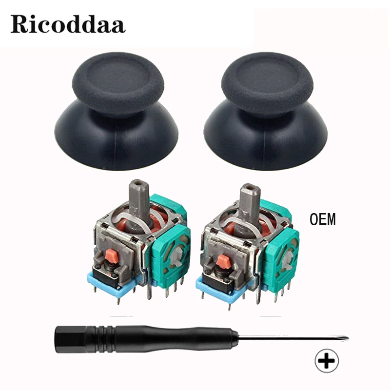 Original/OEM 3D Analog Joystick Sensor Module+Mushroom Caps For PS4 Replacement + Screwdriver Open Tool For PS4 Controller
Original/OEM 3D Analog Joystick Sensor Module+Mushroom Caps For PS4 Replacement + Screwdriver Open Tool For PS4 Controller