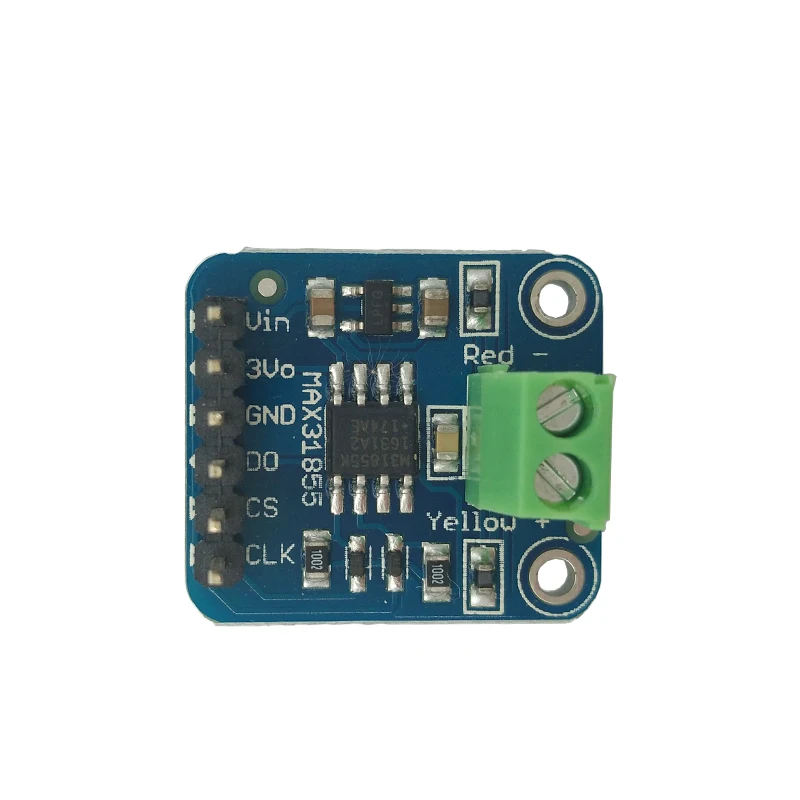 MAX31855 K-type термопарный модуль Pinboard 1350C соединитель SPI цифровая и читаемая переходная пластина различимость входное напряжение 3-5 В
MAX31855 K-type термопарный модуль Pinboard 1350C соединитель SPI цифровая и читаемая переходная пластина различимость входное напряжение 3-5 В