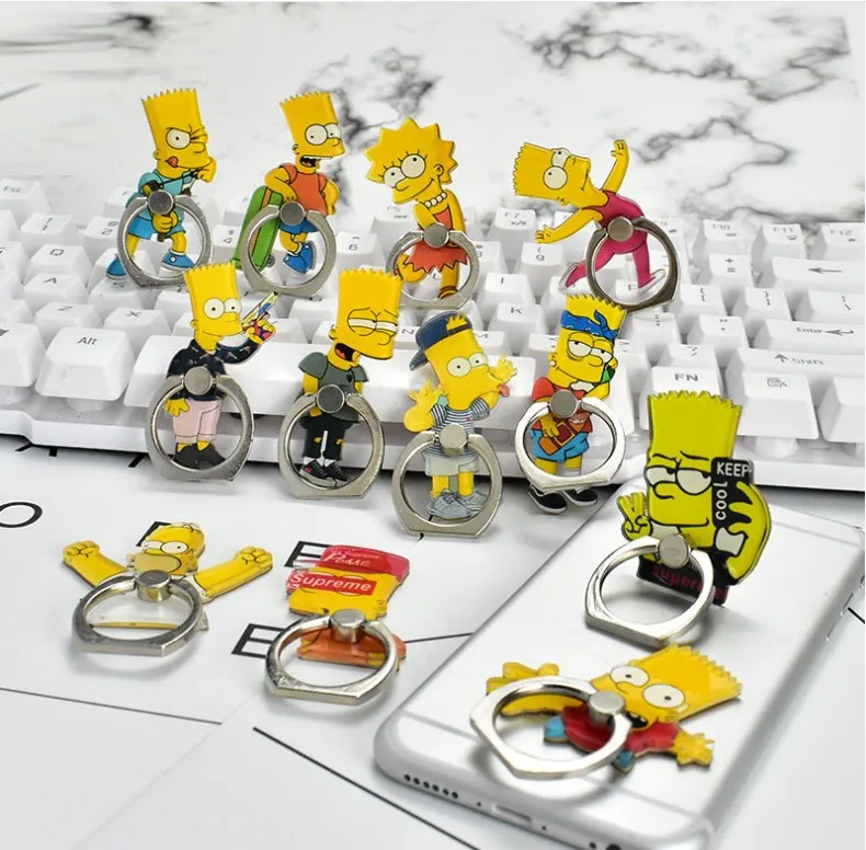 Cartoon Crystal Finger Ring Holder Anime Simpson Cute Mobile Phone Stand Gift 100pcs/lot
Cartoon Crystal Finger Ring Holder Anime Simpson Cute Mobile Phone Stand Gift 100pcs/lot