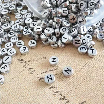 Jewelry Ornament Accessory Mini Order 100pcs 4*7MM Single Letters N Beads Flat Coin Round Shape Plastic Alphabet Character Beads
Jewelry Ornament Accessory Mini Order 100pcs 4*7MM Single Letters N Beads Flat Coin Round Shape Plastic Alphabet Character Beads