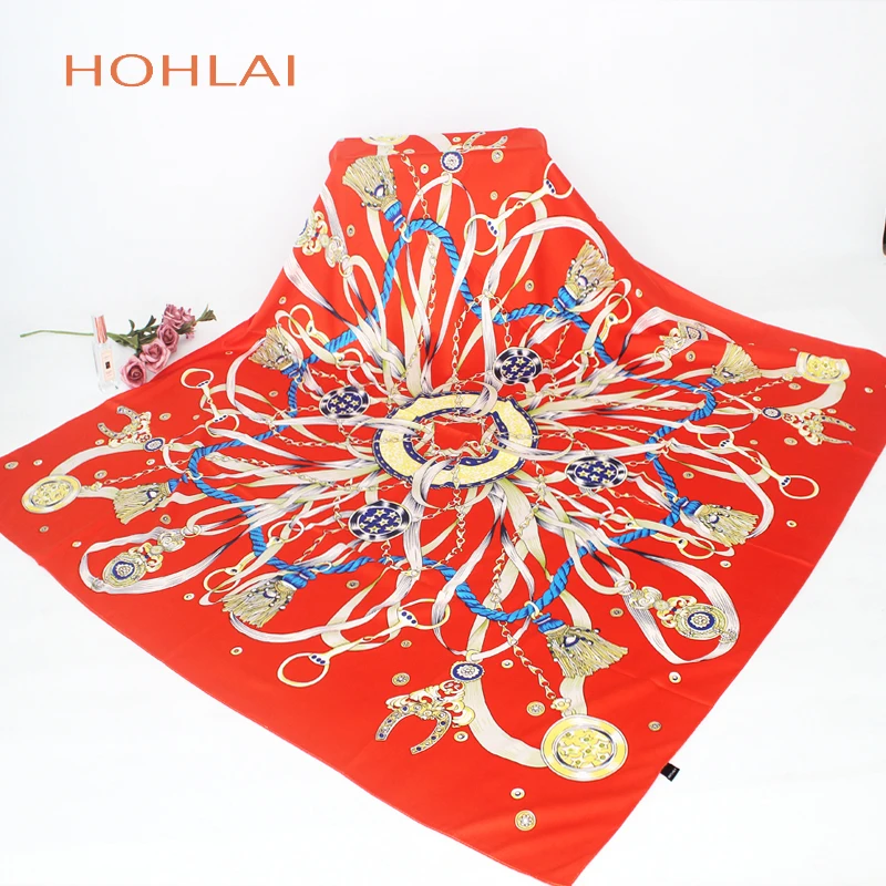 100% Silk Scarf Women 2018 Spain Royal Chain Print Neckerchief Melt Silk Foulard Square Scarves Luxury Brand Bandana
100% Silk Scarf Women 2018 Spain Royal Chain Print Neckerchief Melt Silk Foulard Square Scarves Luxury Brand Bandana