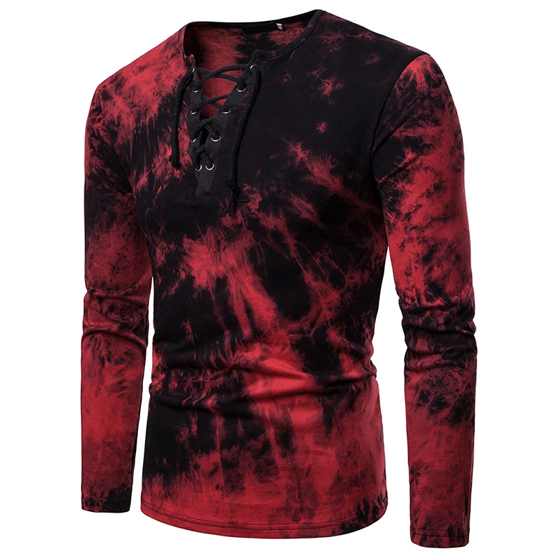 2019 Spring New Fashion Deep V Color Large Body Rope with Men's Lapel Long Sleeve T-shirt
2019 Spring New Fashion Deep V Color Large Body Rope with Men's Lapel Long Sleeve T-shirt