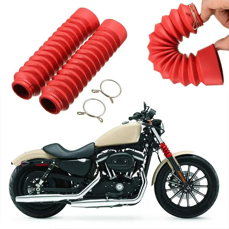 2Pcs Universal Motorcycle Red Rubber Front Fork Cover Dust Guard Gaiter Gator Boot Shock Protector Motocross Moto Accessories
2Pcs Universal Motorcycle Red Rubber Front Fork Cover Dust Guard Gaiter Gator Boot Shock Protector Motocross Moto Accessories