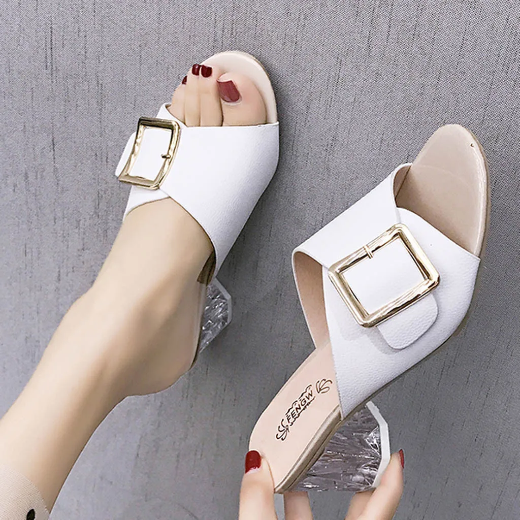woman sandals 2019 summer Fish Mouth Thick With Slippers Square Buckle Sandalias Mujer 2019 transparent High Heel slippers
woman sandals 2019 summer Fish Mouth Thick With Slippers Square Buckle Sandalias Mujer 2019 transparent High Heel slippers