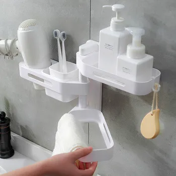 Bathroom Plastic Shelf Toilet Storage Shelves Big Type Punch-Free Firm Shower Corner Kitchen Fitted Wall Storage Organizer Rack
Bathroom Plastic Shelf Toilet Storage Shelves Big Type Punch-Free Firm Shower Corner Kitchen Fitted Wall Storage Organizer Rack