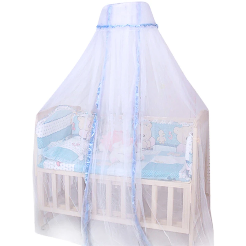 Image Ouneed mosquito net White Babe Round Dome Baby Infant Mosquito Net Toddler Bed Crib Canopy Netting*30 GIFT 2017 Drop shipping