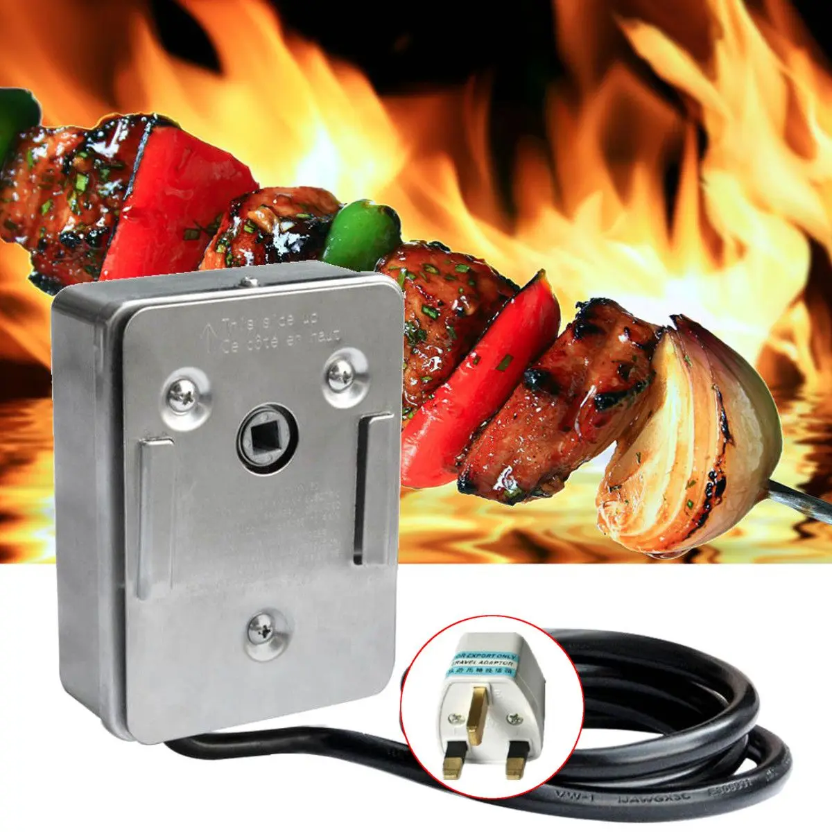 220V Onlyfire Universal Grill Electric Replacement BBQ Grill Heavy Stainless Steel Rotisserie Motor Electric Motor
220V Onlyfire Universal Grill Electric Replacement BBQ Grill Heavy Stainless Steel Rotisserie Motor Electric Motor