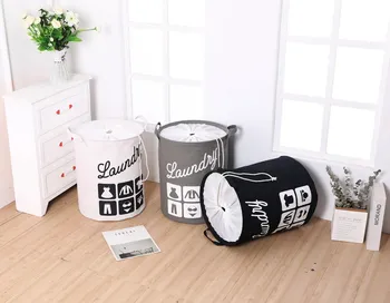 Cotton and linen laundry basket clothes storage bucket waterproof closed mouth laundry sundries toy bo
Cotton and linen laundry basket clothes storage bucket waterproof closed mouth laundry sundries toy bo