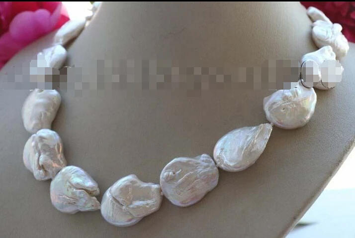 18" Genuine Natural 28mm white Reborn Keshi Pearl Necklace 14k #f1991!Noble style Natural Fine jewe fast SHIPPING
18" Genuine Natural 28mm white Reborn Keshi Pearl Necklace 14k #f1991!Noble style Natural Fine jewe fast SHIPPING