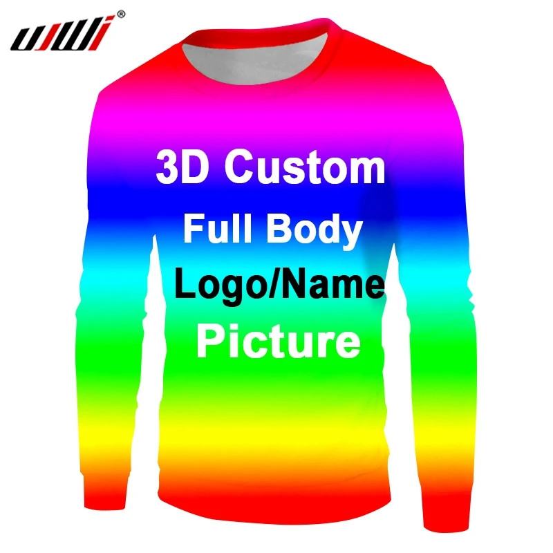 UJWI New Streetwear Sublimate Custom Long Sleeve Printing Sweatshirt 3d Pettern Design Men Clothing dropshipping DIY Any color
UJWI New Streetwear Sublimate Custom Long Sleeve Printing Sweatshirt 3d Pettern Design Men Clothing dropshipping DIY Any color