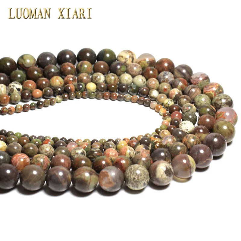 New AAA+ Quality Natural Ocean Stone Round Loose Beads For jewelry Making Agat 4/6/8/10/12MM DIY Bracelet Necklace Strand 15''
New AAA+ Quality Natural Ocean Stone Round Loose Beads For jewelry Making Agat 4/6/8/10/12MM DIY Bracelet Necklace Strand 15''
