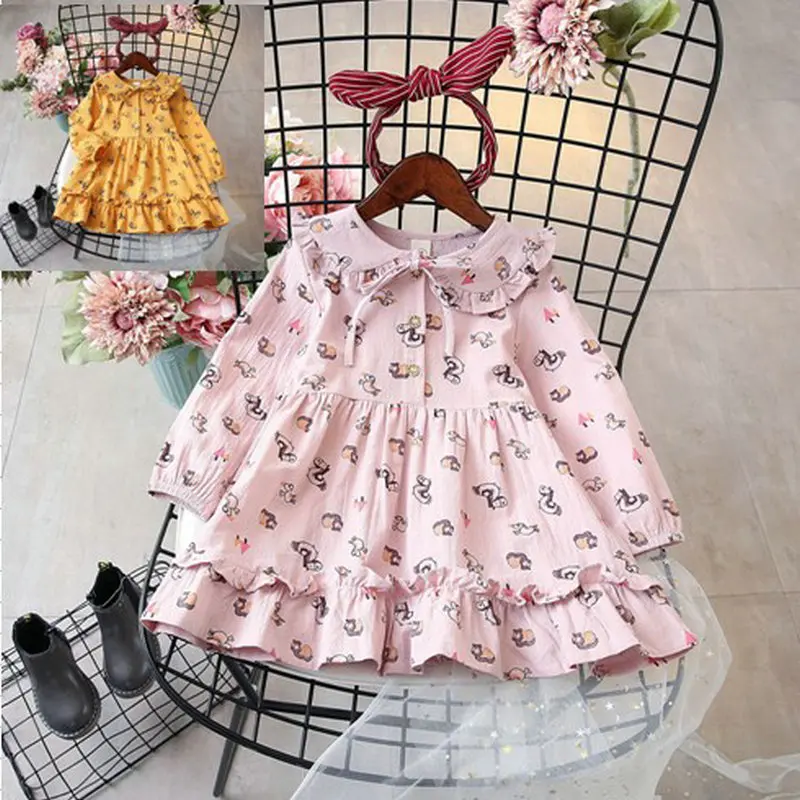 girl cartoon printed dress baby kids girls long sleeved princess dresses children spring fall clothes
girl cartoon printed dress baby kids girls long sleeved princess dresses children spring fall clothes