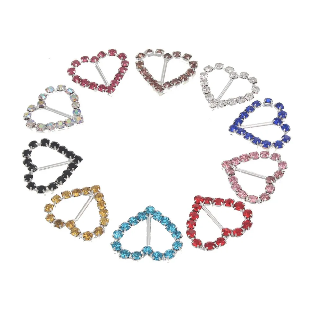 21mm Silver Heart Rhinestone Buckle Embellishment DIY Accessories Decoration For Wedding Boucle Strass Ribbon Slider 10pieces
21mm Silver Heart Rhinestone Buckle Embellishment DIY Accessories Decoration For Wedding Boucle Strass Ribbon Slider 10pieces