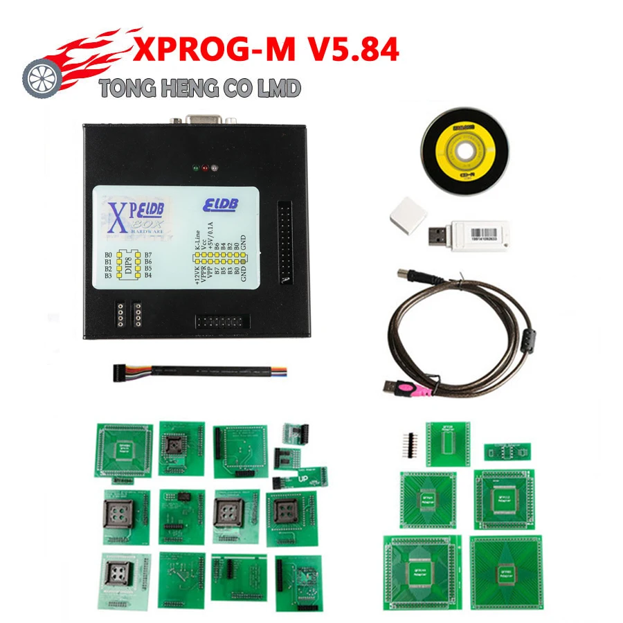 

XPROG-M V5.84 ECU Programmer XPROG M 5.84 Full Adapters With USB Dongle X-PROG M V5.75 Box X Prog M V5.74 V5.70 V5.55 5.74 5.55