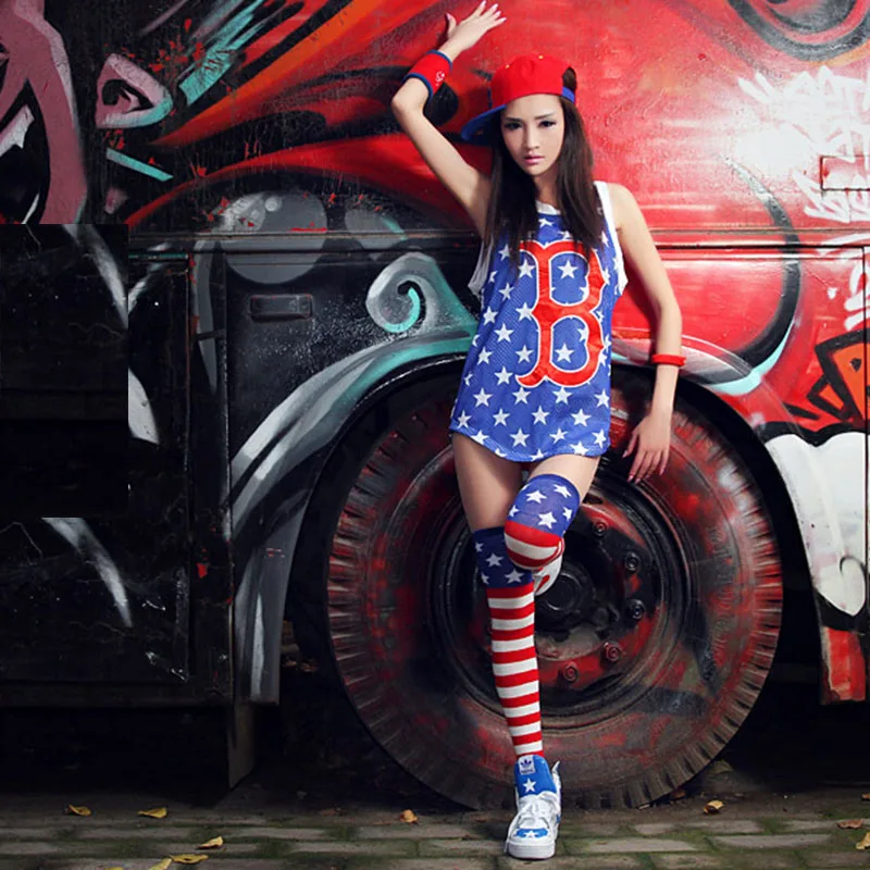 Fashion Stockings for Women Girls Halloween Knee Socks New USA flag Striped Stockings Female Cotton hip hop Thigh High Stockings
Fashion Stockings for Women Girls Halloween Knee Socks New USA flag Striped Stockings Female Cotton hip hop Thigh High Stockings