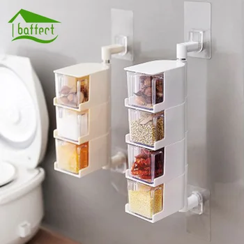 New Sticking Type Hanging Rotary Condiment Box Seasoning Box Spices Storager Wall Hanging Rotating Kitchen Organization Tools
New Sticking Type Hanging Rotary Condiment Box Seasoning Box Spices Storager Wall Hanging Rotating Kitchen Organization Tools