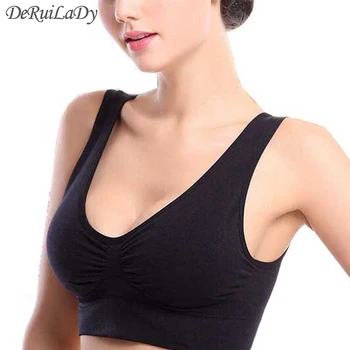 DeRuiLaDy NEW Women Sexy Fitness Stretch Workout Tank Top Seamless Bra Padded Bras Big Size S-3XL Support wholesale
DeRuiLaDy NEW Women Sexy Fitness Stretch Workout Tank Top Seamless Bra Padded Bras Big Size S-3XL Support wholesale