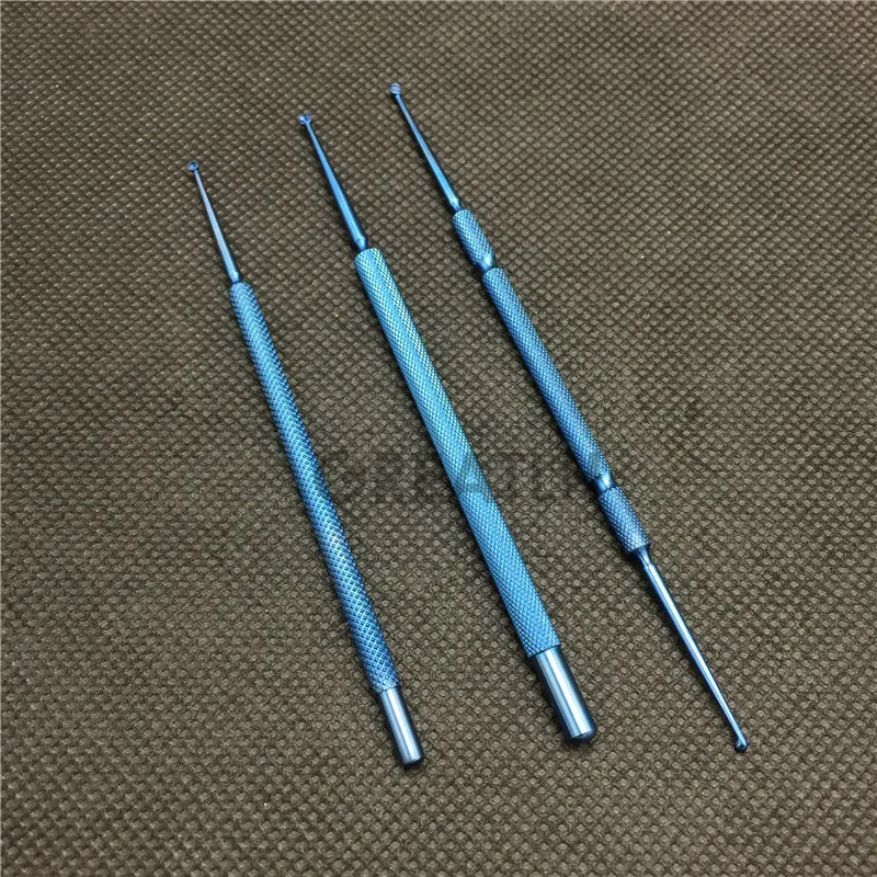 3pcs Titanium 2.0mm Chalazion Curette/ Double-ended Micro ophthalmic surgical instrument
3pcs Titanium 2.0mm Chalazion Curette/ Double-ended Micro ophthalmic surgical instrument
