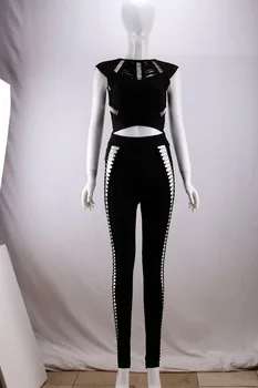 New Fashion Sexy Women Sets Top Full Length Pant Hollow Up High Street Bandage Evening Party Sets Top Quality
New Fashion Sexy Women Sets Top Full Length Pant Hollow Up High Street Bandage Evening Party Sets Top Quality