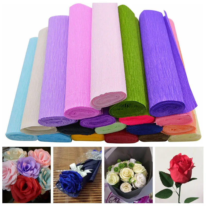 25*250cm Crepe Paper Flower Making Wrapping DIY Scrapbooking Craft Crinkled Paper Gifts Home Wedding Backdrop Decoration
25*250cm Crepe Paper Flower Making Wrapping DIY Scrapbooking Craft Crinkled Paper Gifts Home Wedding Backdrop Decoration